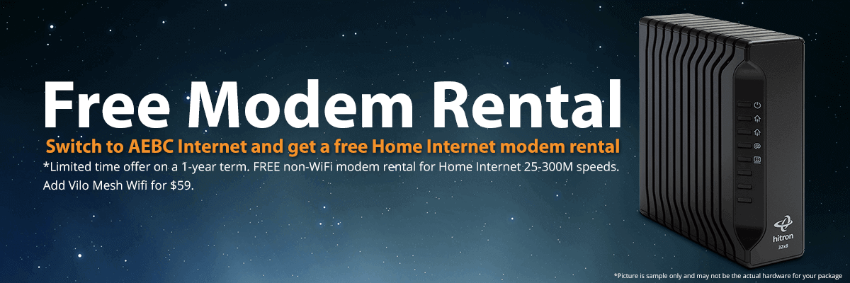 Home Internet Free Modem Rental